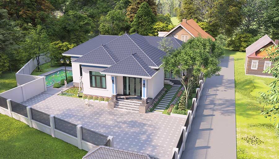 Dự án thiết kế kiến trúc biệt thự Hanabe – Hải Dương