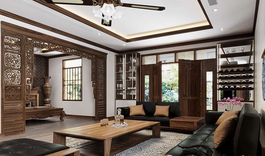 Dự án biệt thự 2 tầng gỗ óc chó – Mr. Minh (Hải Phòng)