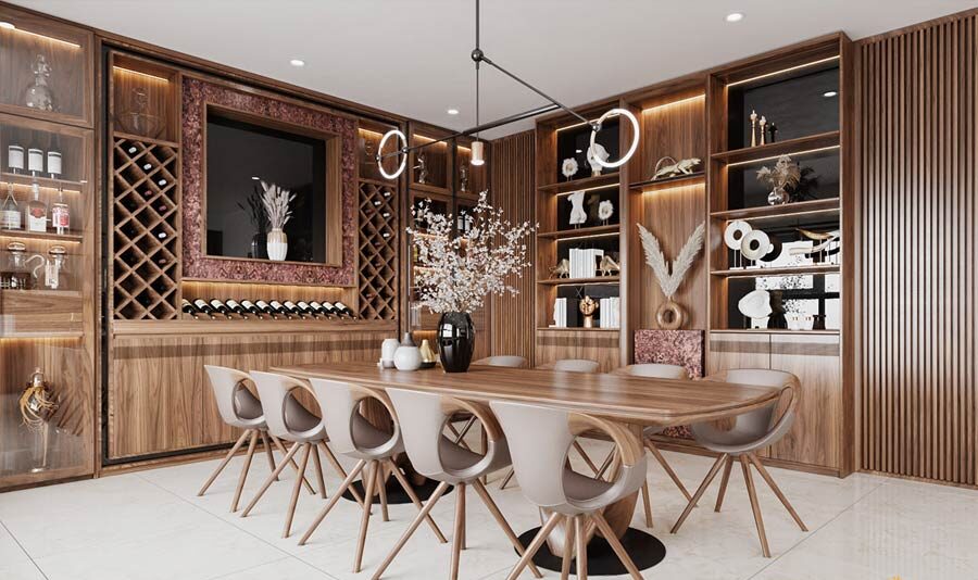 Dự án căn hộ nội thất gỗ óc chó – Mrs. Mai (Hà Nội)