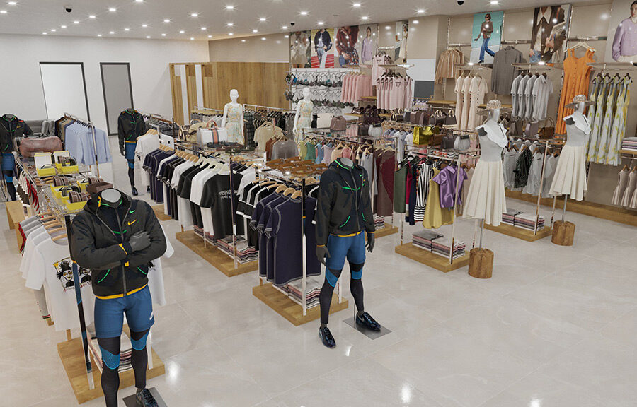 Dự án thiết kế nội thất cửa hàng thời trang Mỹ Hạnh