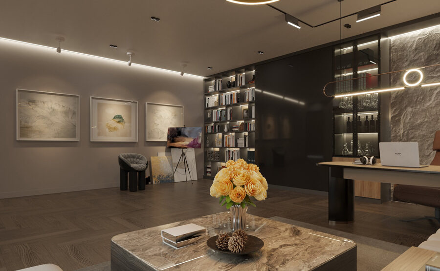 Dự án nội thất phòng làm việc nữ giám đốc Mrs.TH – Nội thất Wyn Eco Hải Dương