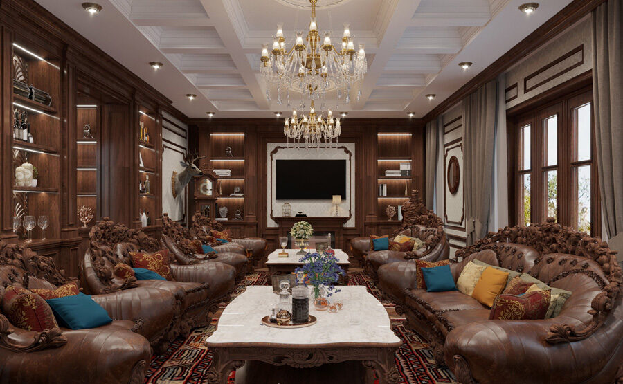 Dự án thiết kế nội thất Hải Dương biệt thự gỗ tự nhiên độc đáo