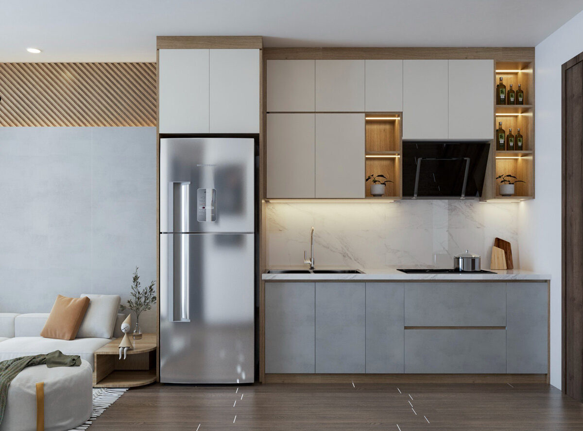 Nội thất chung cư 2 phòng ngủ LightHouse Ecorivers Hải Dương | 52m2